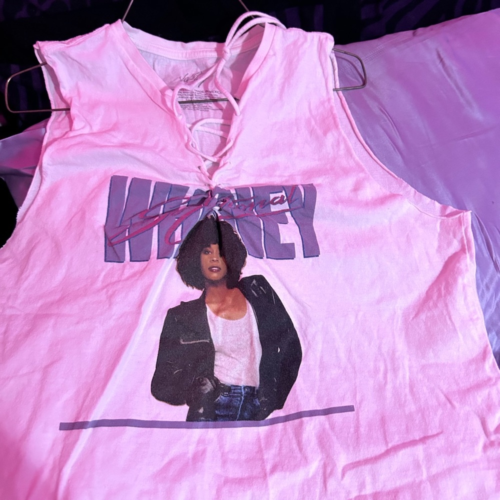 whitney houston tank top